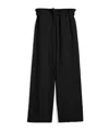 Totême Fluid Drawstring Trousers Black In Black