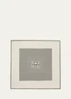 Totême Centered Monogram Silk Square Scarf In Creme Monogram 90
