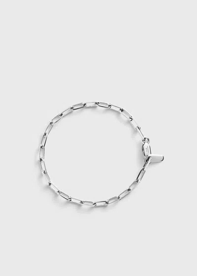 Totême Chain Bracelet 18kt White Gold In Metallic