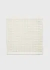 Totême Checked Light Wool Scarf Ecru/black In Ecru,black