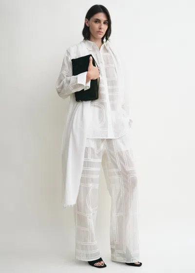 Totême Classic Crochet Shirt White