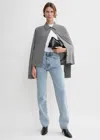 Totême Twisted Seam Denim Light Blue Wash In Cool Blue