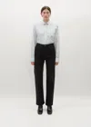 Totême Classic Cut Denim Full Length Faded Black In Faded Black