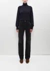 Totême Classic Cut Denim Full Length In Faded Black