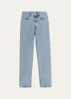 Totême Classic Cut Denim Pants In Light/pastel Blue