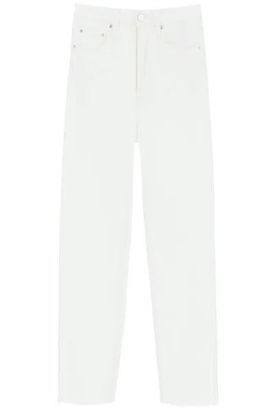 Totême Classic Cut Jeans In Organic Cotton In White