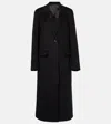 Totême Classic Doublé Wool Coat In Black 