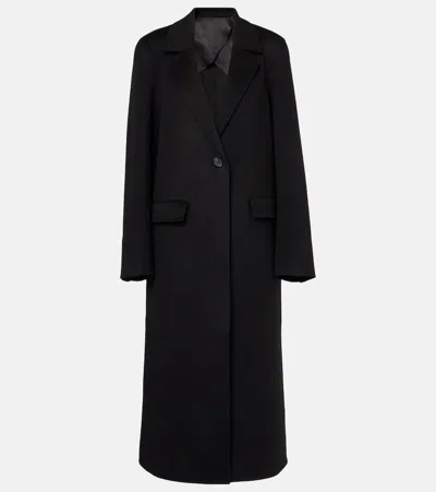 Totême Classic Doublé Wool Coat In Black 001