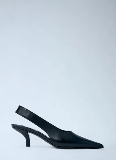 Totême Classic Leather Slingback Heels