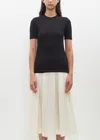 Totême Classic Ribbed T-shirt In Black