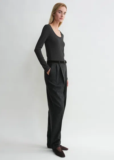 Totême Classic Rib Top Charcoal Melange