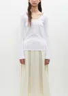 Totême Classic Rib Top In White