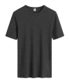 Totême Classic Ribbed Jersey T-shirt In Black