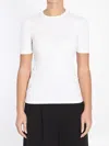 Totême Classic Ribbed T-shirt In White