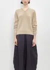 Totême Classic V-neck Knit In Fawn