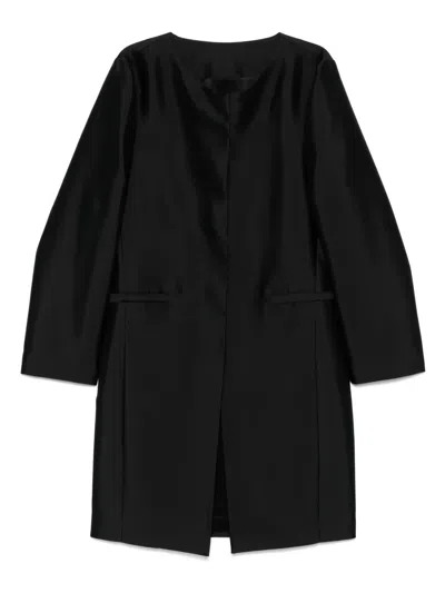 Totême Collarless Silk Coat
