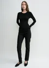 Totême Compact Cotton Top In Black