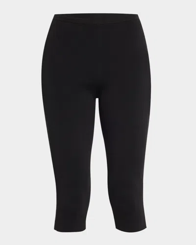 TOTÊME COMPACT KNIT CAPRI TROUSERS