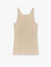 Totême Top In Misto Viscosa Compact Knit Tank