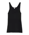 Totême Toteme Classic Compact Knit Tank Top In Black