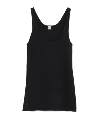 Totême Toteme Women Knitted Tank Top In Black