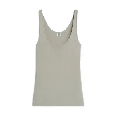 Totême Compact Knit Tank In Gray