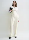 Totême Compact Knit Tank White In White