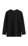 Totême Compact Knit Top In Black
