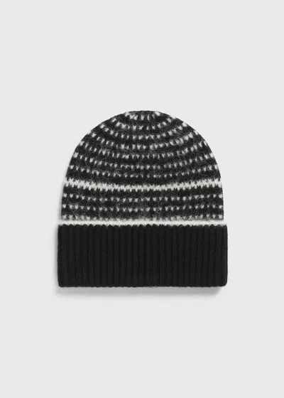 Totême Contrast-edge Beanie Black