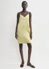 Totême Contrast Satin Cami Dress Melon In Melon
