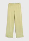 Totême Contrast Satin Trousers Melon In Melon