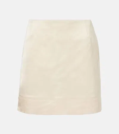 TOTÊME COTTON-BLEND CRÊPE MINISKIRT