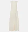 Totême Cotton-blend Maxi Dress In White
