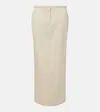 Totême Off-white Straight Midi Skirt In White