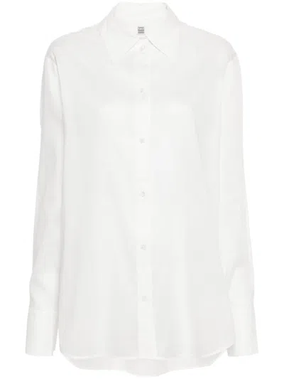 Totême Cotton Blend Shirt In White