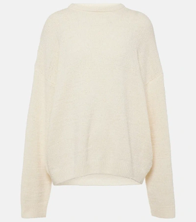 Totême Cotton-blend Sweater In Cream
