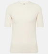 Totême Cotton-blend Terry T-shirt In White