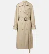 Totême Toteme Cotton Blend Trench Coat In Beige