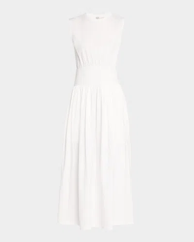 Totême Cotton Jersey Tee Dress In Natural
