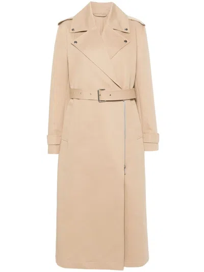 Totême Double-breasted Trench Coat In Beige