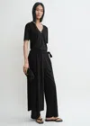 Totême Cotton Silk Pj Bottoms Black