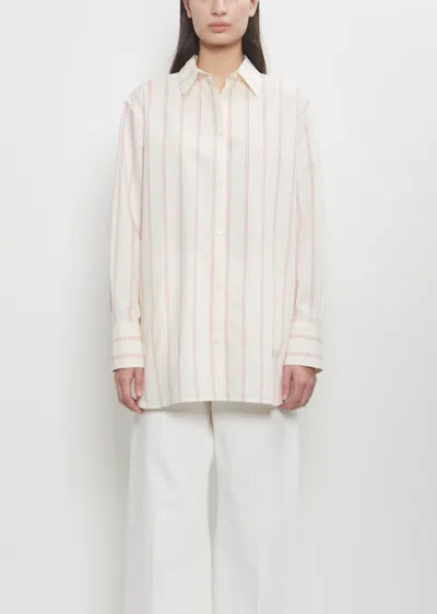 TOTÊME COTTON SILK RELAXED STRIPED SHIRT