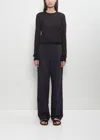 Totême Cotton Slanted Pocket Trousers In Nightfall