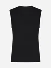 Totême Sleeveless Seam-detailed Top In Black