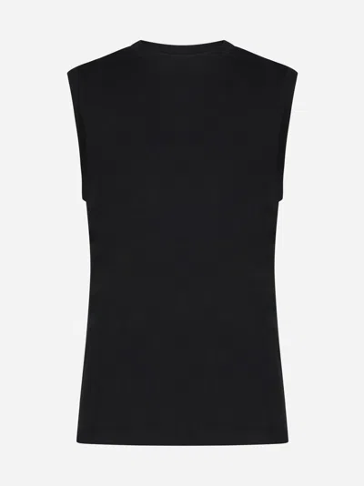 Totême Sleeveless Seam-detailed Top In Black
