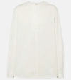 Totême Cotton Twill Blouse In White