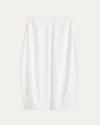 Totême Parachute Silk-blend Maxi Skirt In White