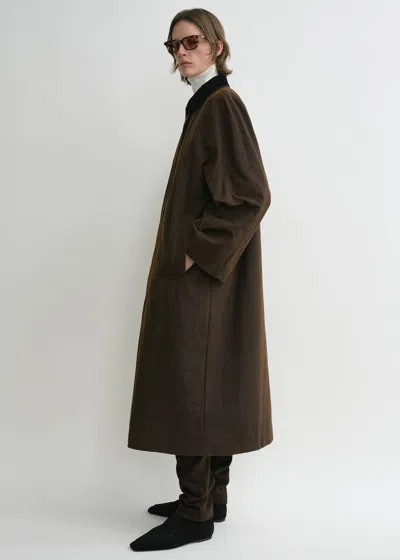 Totême Country Coat Bark In Brown