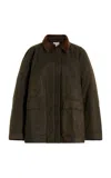 Totême Country Elbow-patch Detail Jacket In Green