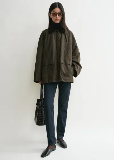 Totême Padded Cotton Country Jacket In Bark